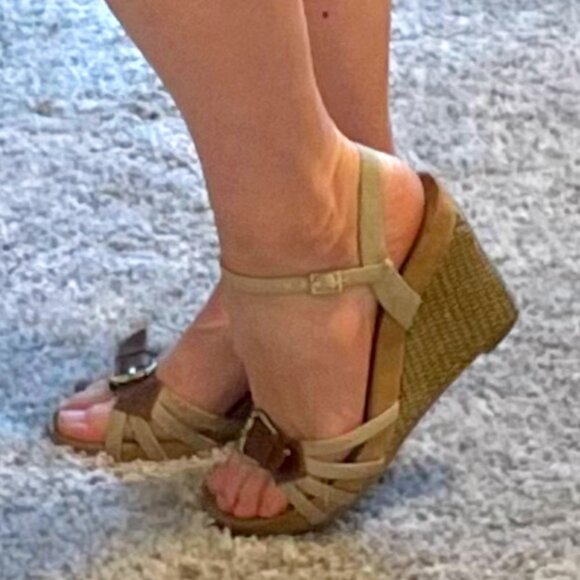 Espadrilles, Aerosoles brand, Size 7.5US (5.5EU), Canvas and faux leather - Picture 1 of 6